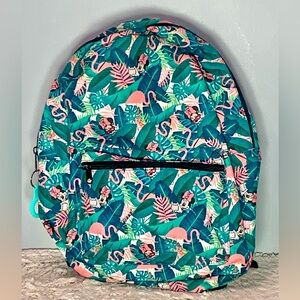 Disney Minnie Mouse Flamingo Backpack Bioworld 14" W X 17"H Super Cute!